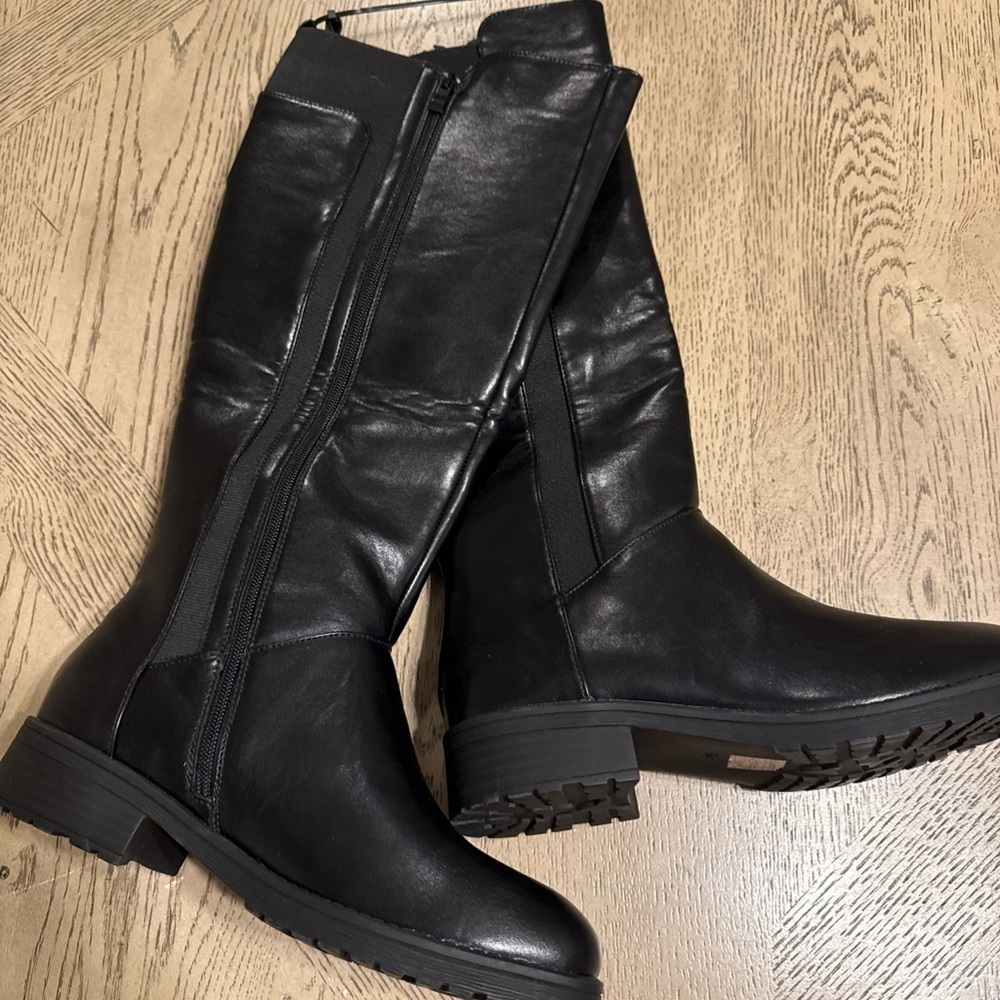 Selenpair Extrawide Calf  High Boots Size 8.5 Black